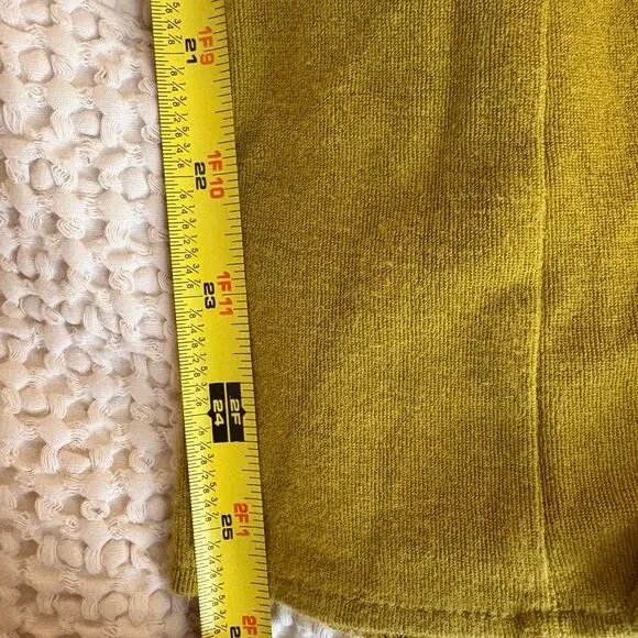 Daily Practice by Anthropologie Mustard Yellow Tie-Hem Joggers Pants bohochic sm - Picture 7 of 7